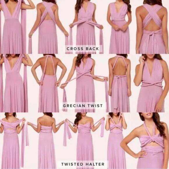 Lulu’s Tricks of the Trade Pink Maxi Dress, Size Medium, New with Tag, Versatile - Picture 5 of 6